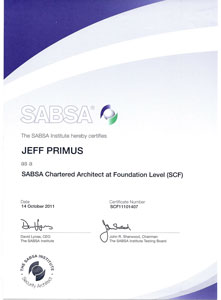 SABSA Certificate Sample